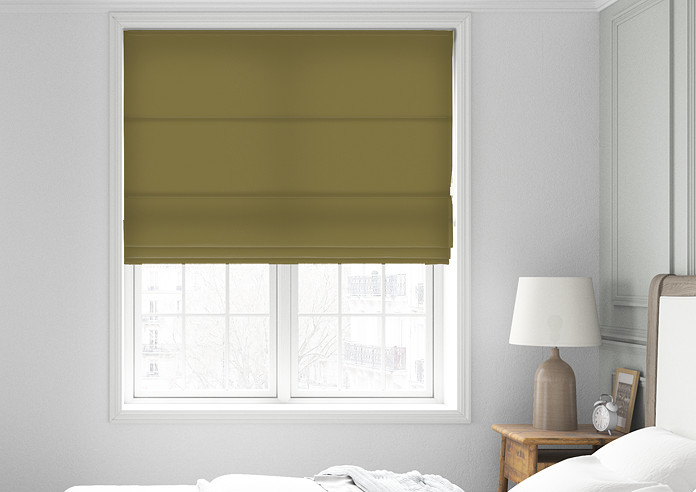 Faux Suede, Olive - Roman Blind - Image 3